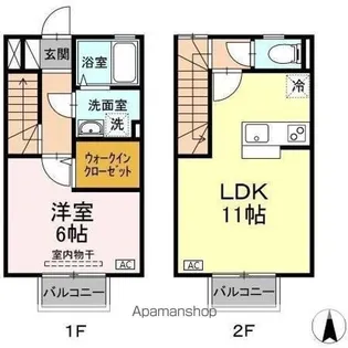 ジュネックス B【1階】の間取り