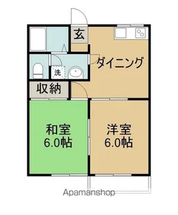 エスポワール飯野西【212号室】の間取り