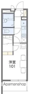 レオパレストルネード豊岡【2階】の間取り