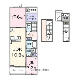 フィオーレ・ショウエイ A【3階】の間取り