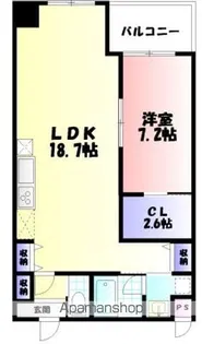 グラビス【4階】の間取り