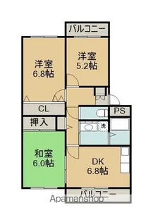 CASA・YASUKA【302号室】の間取り
