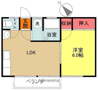 ジュネス諏訪【102号室】の間取り