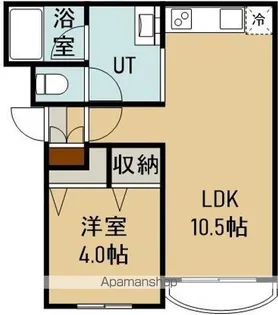 MAP【202号室】の間取り