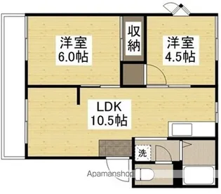 サザンハイツ【1階】の間取り