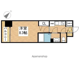 プレサンス上前津グレース【4階】の間取り