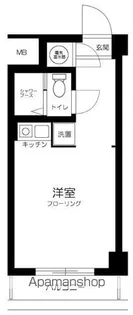高輪スカイハイツ【3階】の間取り