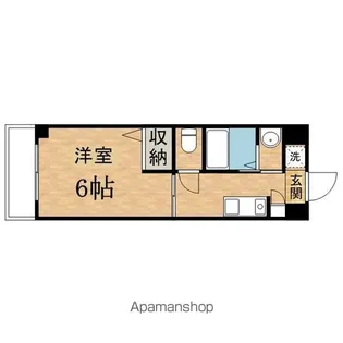 1Kの間取り画像