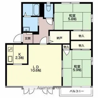 フレグランスパストラル【B202号室】の間取り