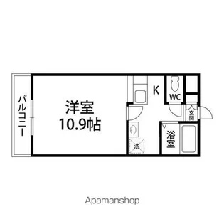 ベルトピア仙台14【202号室】の間取り