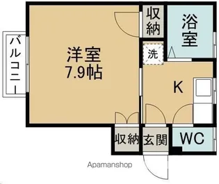 グランデ東仙台【101号室】の間取り