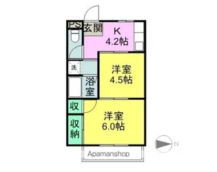 エルディム後藤B【201号室】の間取り