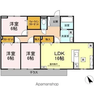 ローゼスポート港町 B棟【1階】の間取り