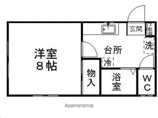 レジェンド山の寺【101号室】の間取り