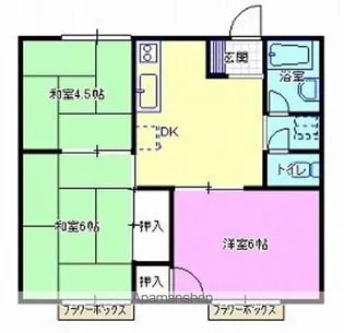 サングレースA【202号室】の間取り