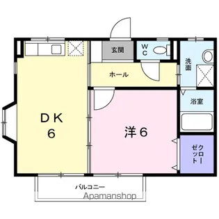 ポケット椎迫【1階】の間取り