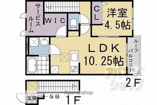 BELLE LEAD HIRAKI【201号室】の間取り