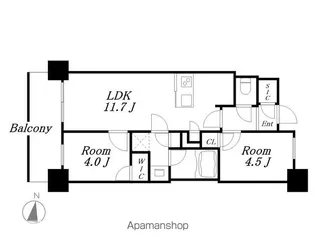 プレサンス名駅南ブリエ【5階】の間取り