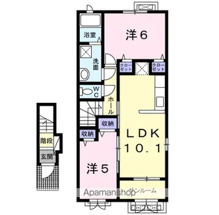 COSTA MESA Ⅰ【2階】の間取り