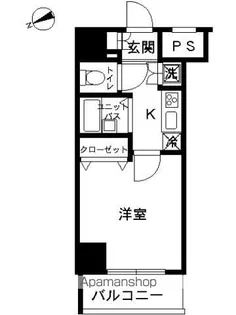 スカイコートヴィーダ五反田ウエスト【702号室号室】の間取り