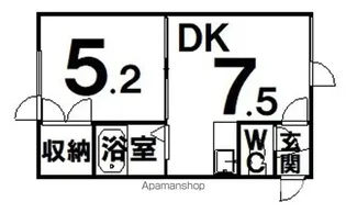 ノースキャピタル【1階】の間取り
