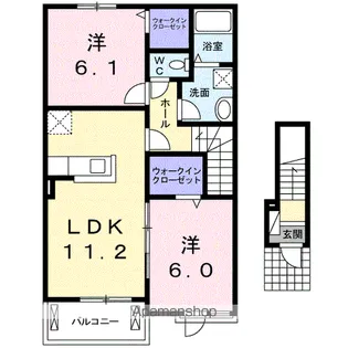 ファミールfulful A【2階】の間取り
