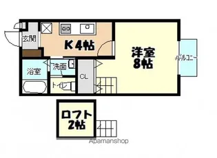 エスポワール伴東【2階】の間取り