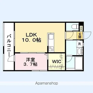 マイプレイス野芥Ⅱ【201号室】の間取り