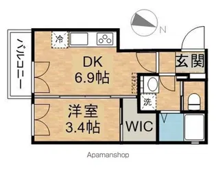 VILLAGE HASHIMOTO【101号室】の間取り