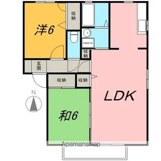 アヴニールA【201号室】の間取り