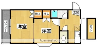 ドール友丘2【205号室号室】の間取り