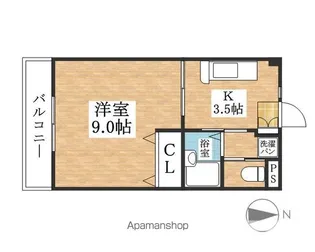 メゾンリバーS【302号室】の間取り