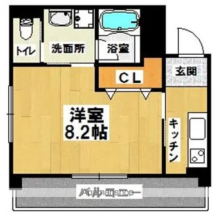 ラ・メール諏訪森【4階】の間取り