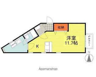 福島県福島市堀河町【アパート】の間取り