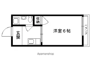 ハイツ修学院【103号室】の間取り