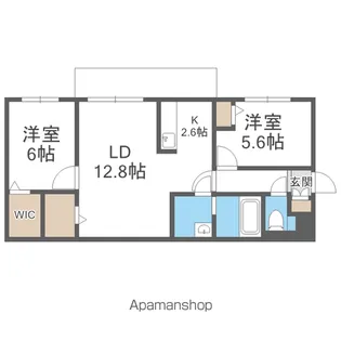 THE MODERN 伏見【1階】の間取り