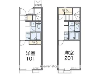 レオネクストミイソレイユ【102号室】の間取り