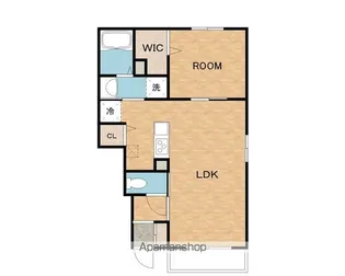 オリーブ羽倉崎 A棟【105号室】の間取り