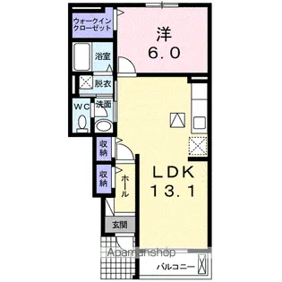 ブリーズ ガーデン【1階】の間取り