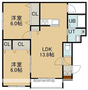 アーバンライフ深堀【1階】の間取り