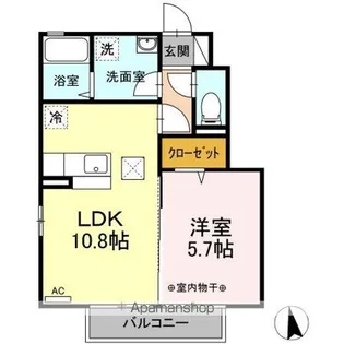 D−Room八木田【1階】の間取り