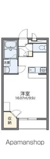 レオパレスKE【102号室】の間取り