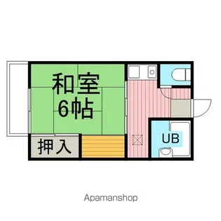 コスモハイツスズキ【203号室】の間取り