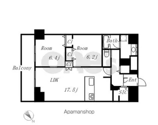 グランルクレ新栄ウエスト【10階】の間取り