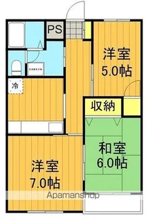 朝日ハイツ【25号室】の間取り