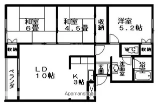 ロイヤルハイツ【3階】の間取り