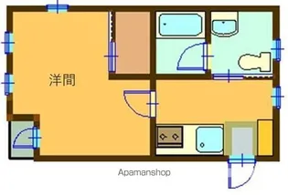 NOVEL KUROKAWA【203号室】の間取り