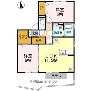 グラン・カネイ【1階】の間取り