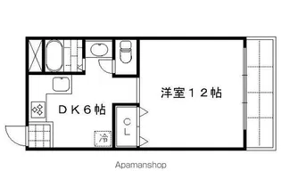 メゾン・ド・白河【406号室】の間取り