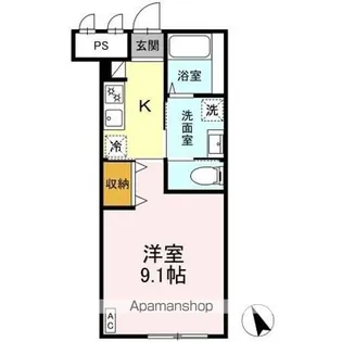 ファインパレスSUWAIII【2階】の間取り
